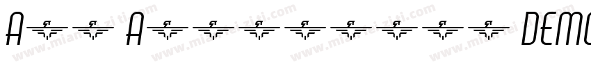 Air Americana DEMO SemiBold Italic字体转换